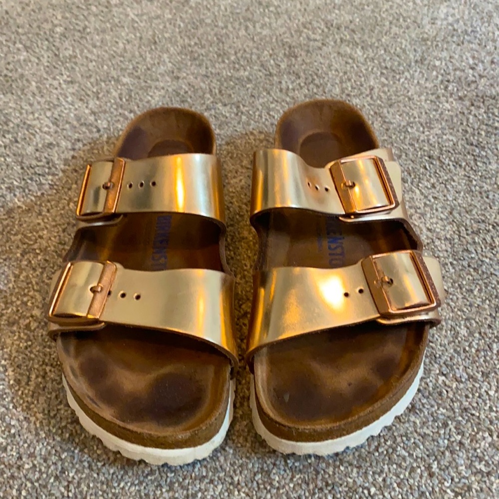 Birkenstock-Metallic Copper Size 38